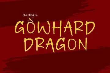 Gowhard Brush Stroke Font