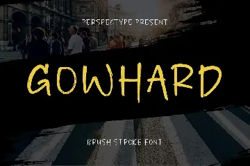 Gowhard Brush Stroke Font