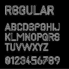 Retro v3 font