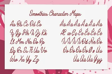 Smoothies font