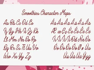 Smoothies font