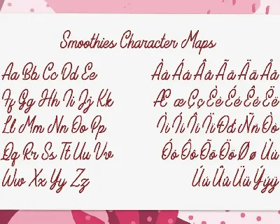 Smoothies font