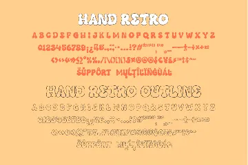 Hand Retro - A Groovy Retro Font