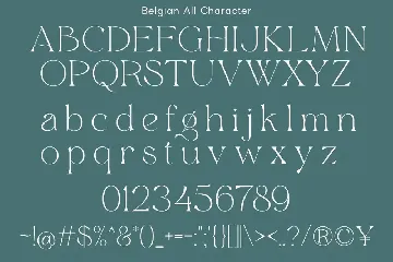 Belgian font