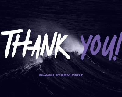Black Storm font