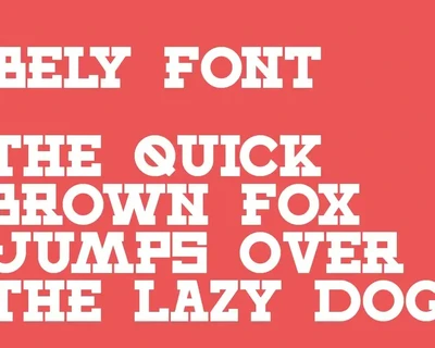 Bely font