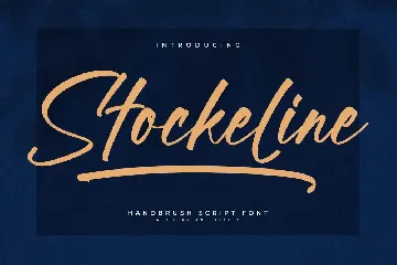 Stockeline Handbrush Script Font