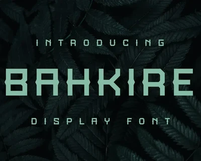 Bahkire Font