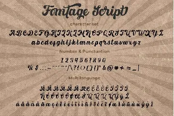 Fomtage Script font