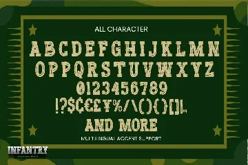 INFANTRY - Modern Army Typeface font