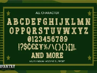 INFANTRY - Modern Army Typeface font