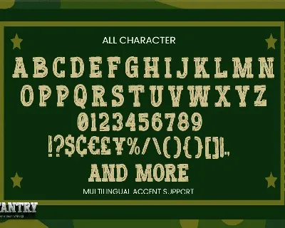 INFANTRY - Modern Army Typeface font