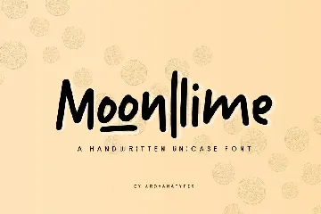 Moonlime font