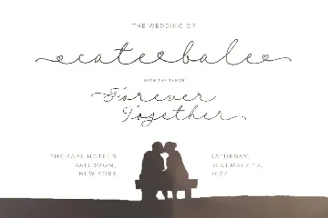 Her Him - Long Handwritten Script font