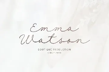 Her Him - Long Handwritten Script font