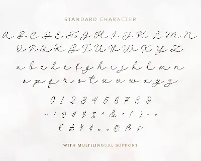 Her Him - Long Handwritten Script font