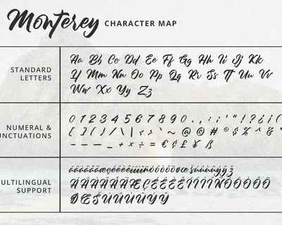 Monterey font