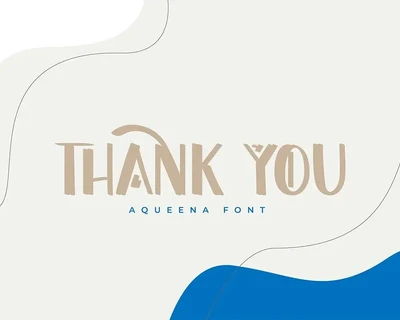 Aqueena | Display Typeface font