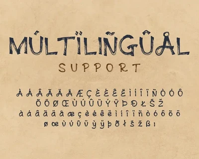 Andovine - Handbrush Font