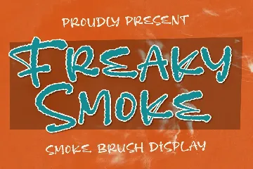 Freaky Smoke Brush Display Font