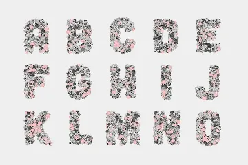 The Floral Alphabet font