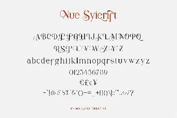 Nue Syierift - Playful Serif Font