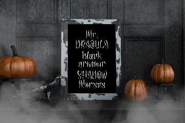 Draqula Armour Horror Display Font