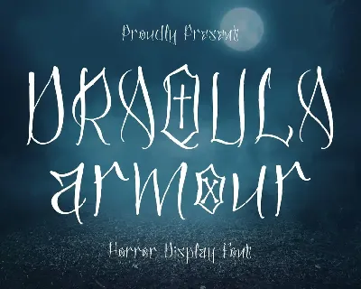 Draqula Armour Horror Display Font