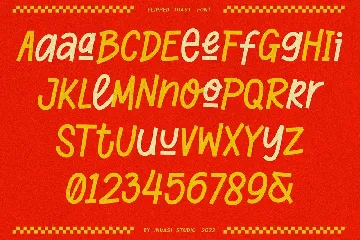Flipped Toast - Playful Biteable Font