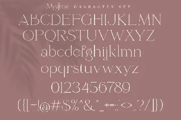 Myglaos font