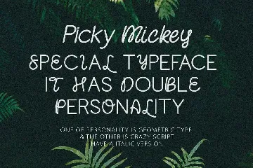 Picky Mickey - Font Duo