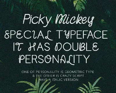 Picky Mickey - Font Duo