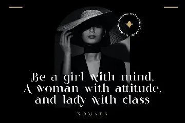 Nomads - Classy and Glamour Stencil Serif font