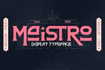 Maistro Modern Display Typeface font