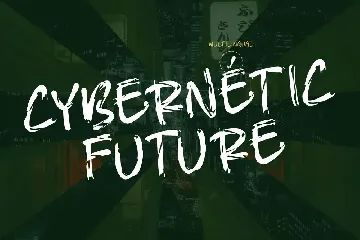 Cybernetic Bruhs Stroke Font