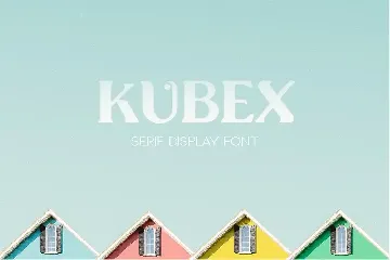 Kubex - Serif Display Font