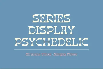 Morgan Flower - Retro Psychedelic Font