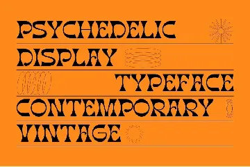 Morgan Flower - Retro Psychedelic Font