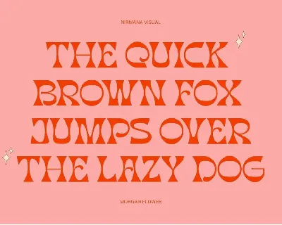 Morgan Flower - Retro Psychedelic Font