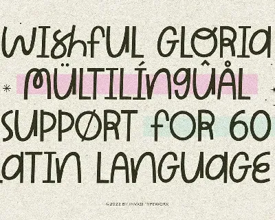 Wishful Gloria - Playful Curly Font