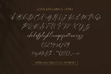 The Love Distance font