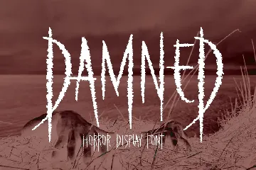 Damned Horror Display Font