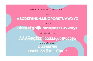 PINK ROSETA Typeface font