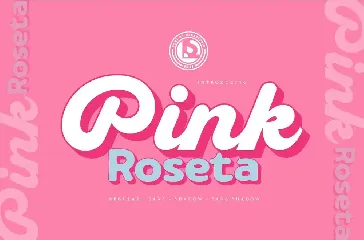 PINK ROSETA Typeface font