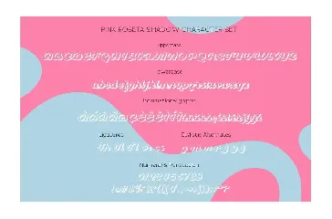 PINK ROSETA Typeface font