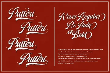 Putteri Script font