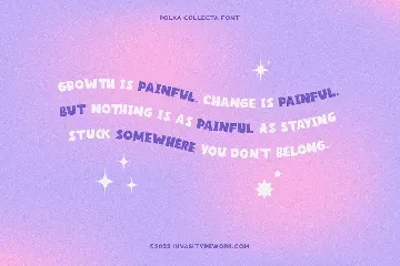 Polka Collecta - Bold Playful font