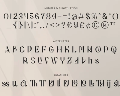Angela Unique Display font