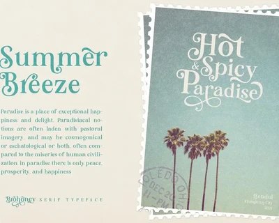 Brohoney Modern Serif Typeface font