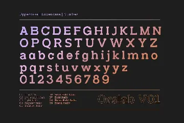 Orslab V01 font